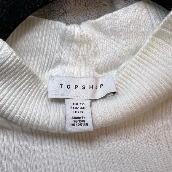 Topshop Turtleneck Ribbed Tank - Picture 3 of 3